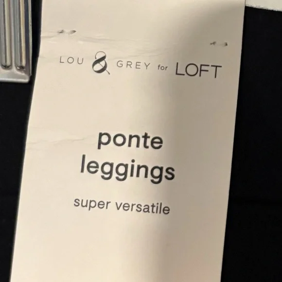 LOFT Lou & Grey Classic Black Ponte Leggings - Picture 4 of 4